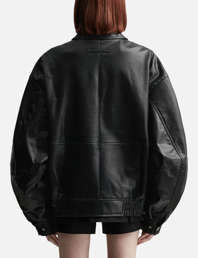 Lesugiatelier - Faux Leather Blouson Jacket | HBX