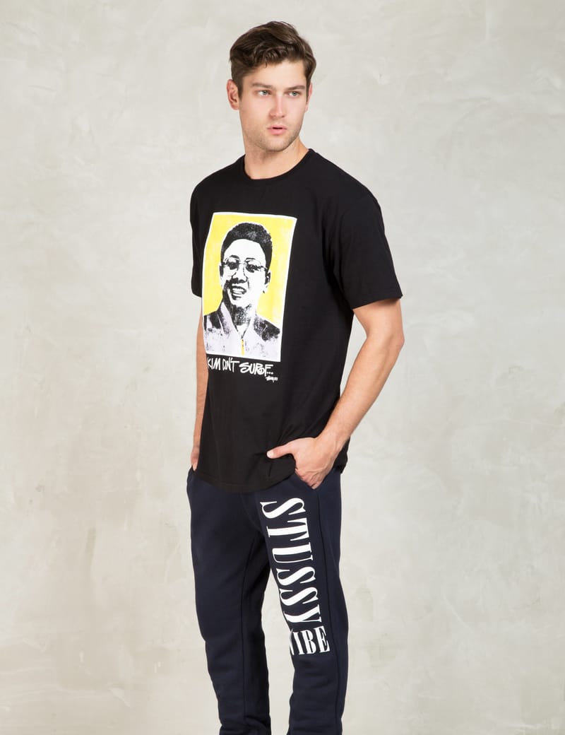 Stussy KIM DON'T SURF Tシャツ ブラック S Stüssy - Black Kim Don't Surf T-Shirt | HBX