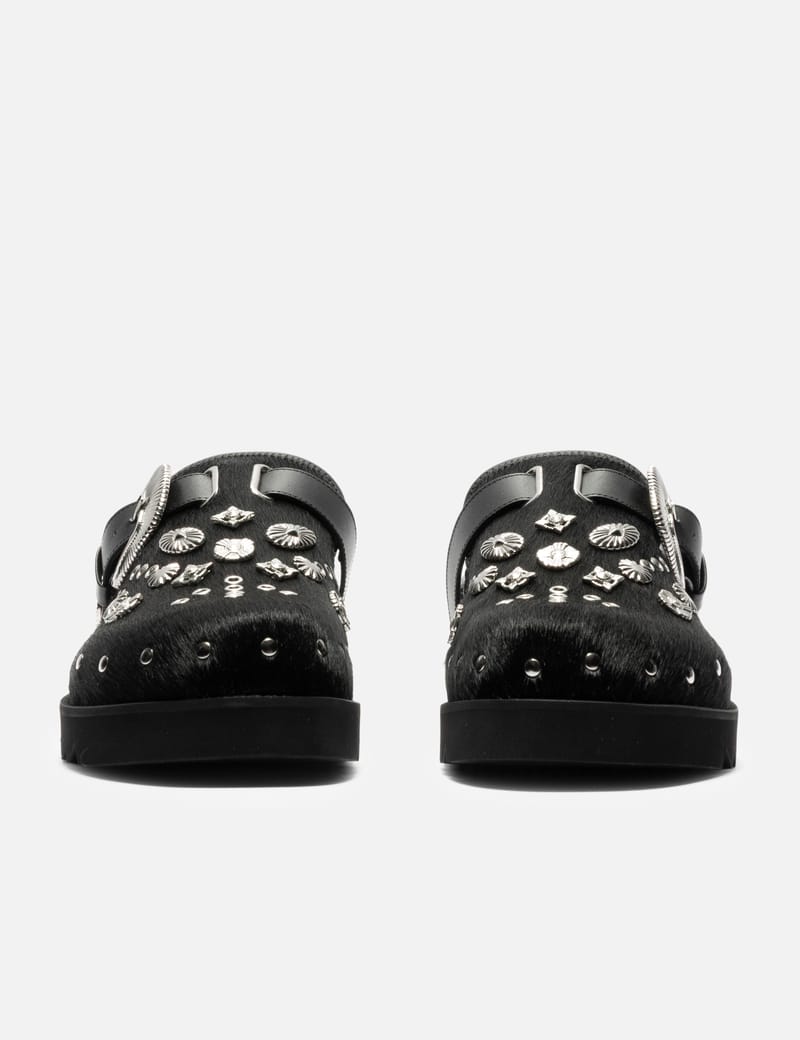 Toga Virilis HBX Exclusive Black Pony Mule - Slip-on hair-on