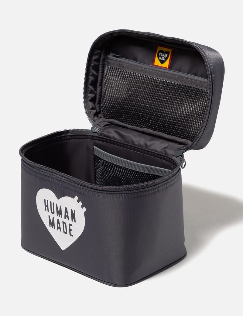 Human Made Vanity Pouch - グレーのコンパクトポーチ。内メッシュ