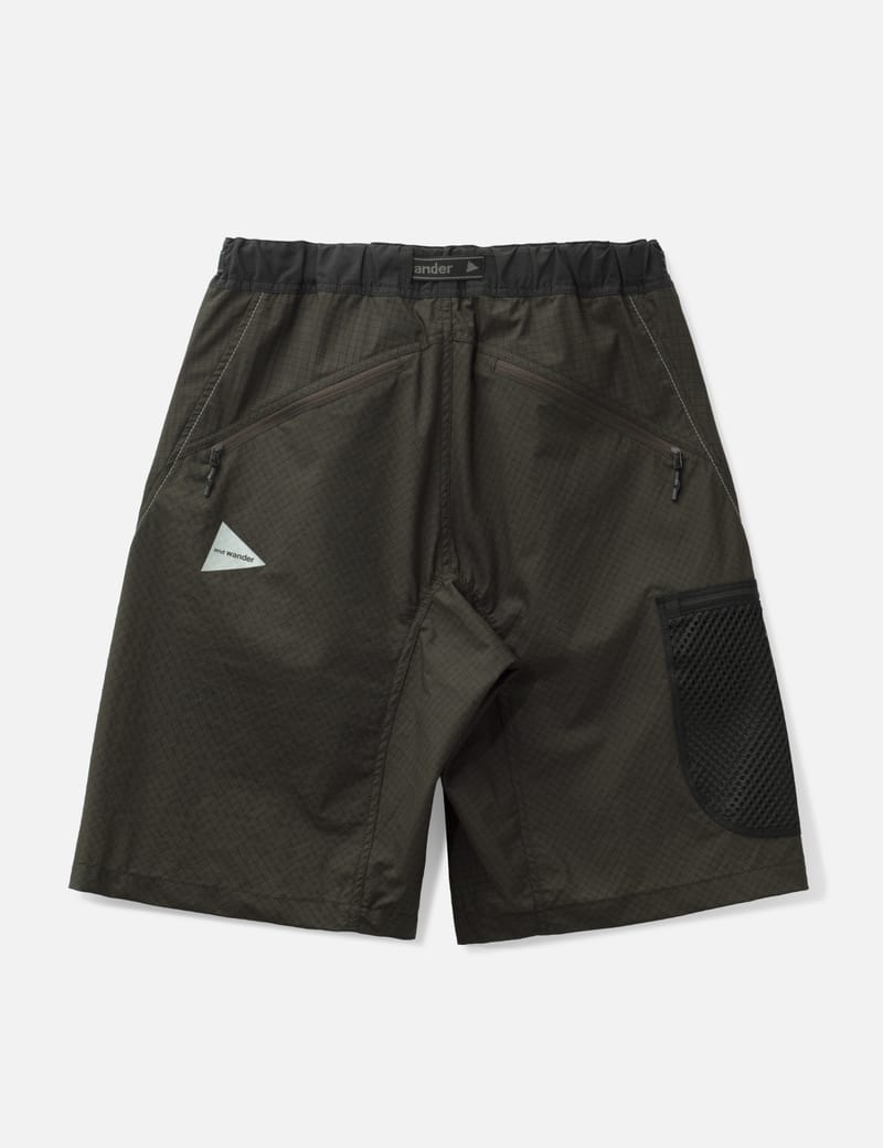 and wander Breath Rip Short Pants - Rugged ripstop shorts with a
