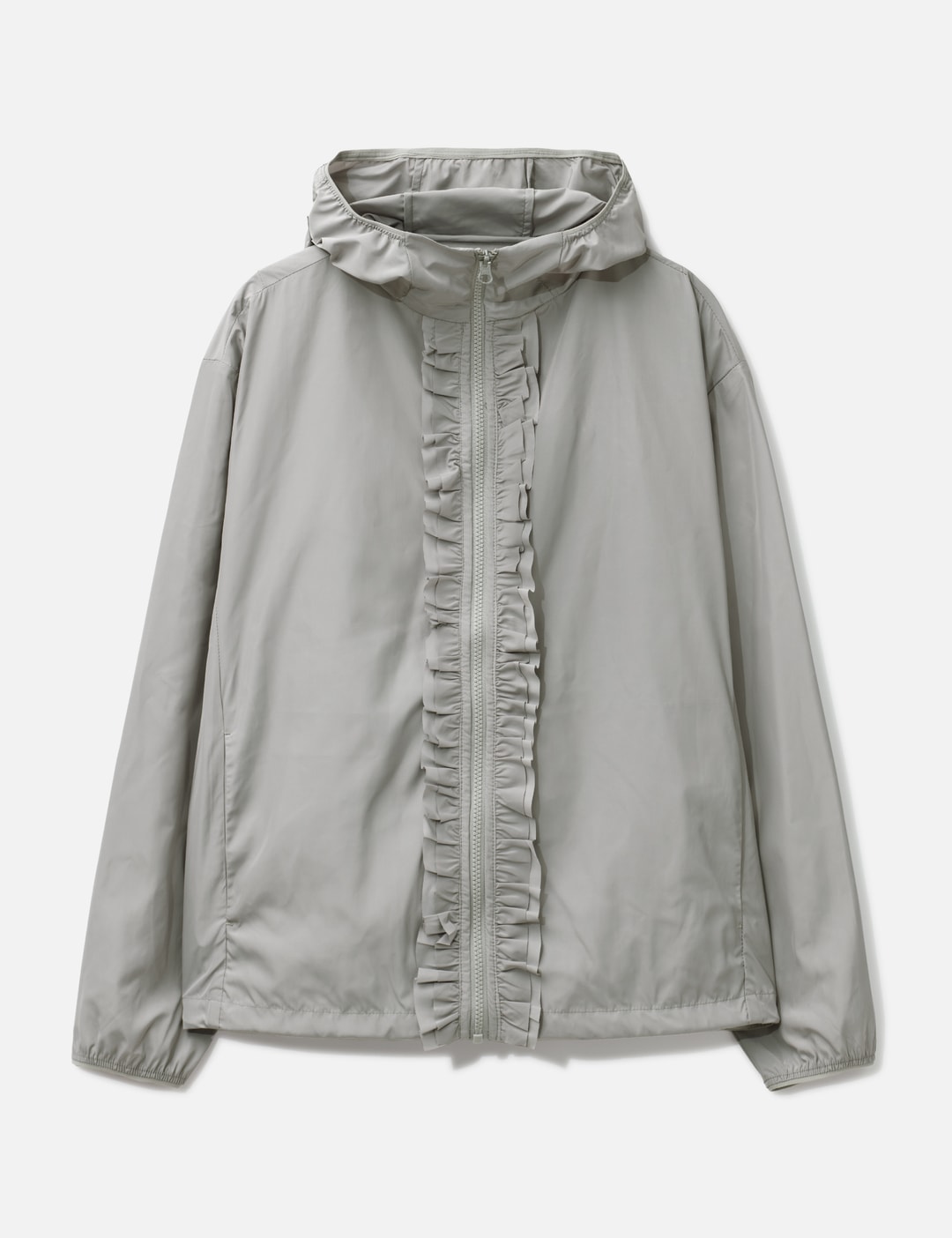 NACHE Ruffle Wind Breaker - Lightweight polyester jacket with ruffle ...
