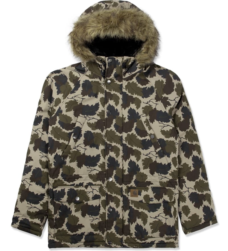 Carhartt Work In Progress - Camo Mitchell/Black Trapper Parka