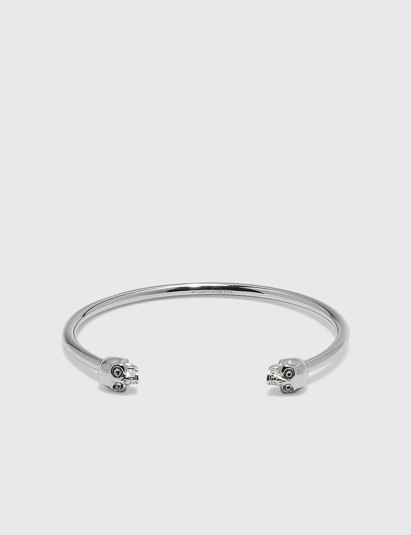 Alexander McQueen - Thin Twin Skull Bracelet | HBX - ハイプ