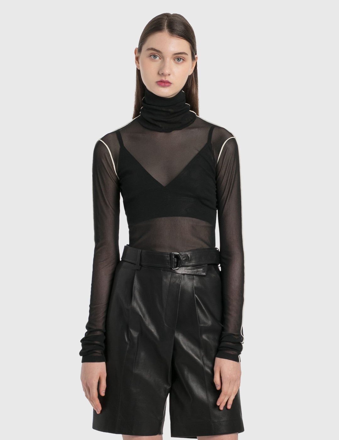 Helmut Lang - Sheer Long Sleeve Top | HBX - Globally Curated Fashion ...