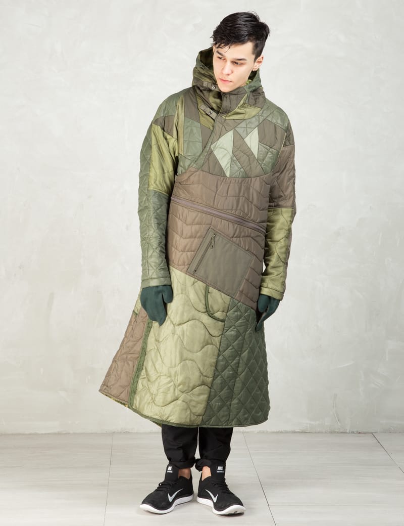 Maharishi - Olive Quilted Tri Border Parka | HBX - Globally