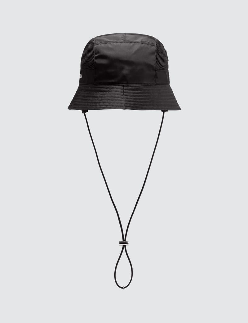 Prada mesh bucket hat new arrivals