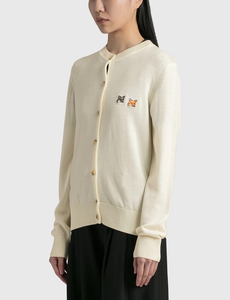 Maison Kitsuné - Double Fox Head Patch Adjusted R-Neck Cardigan