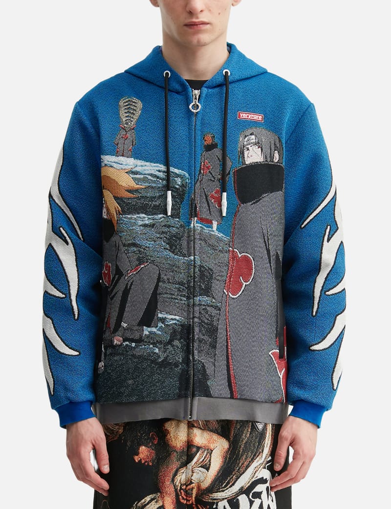 VERYRARE Naruto X VERYRARE Akatsuki - Jacquard tapestry zip hoodie
