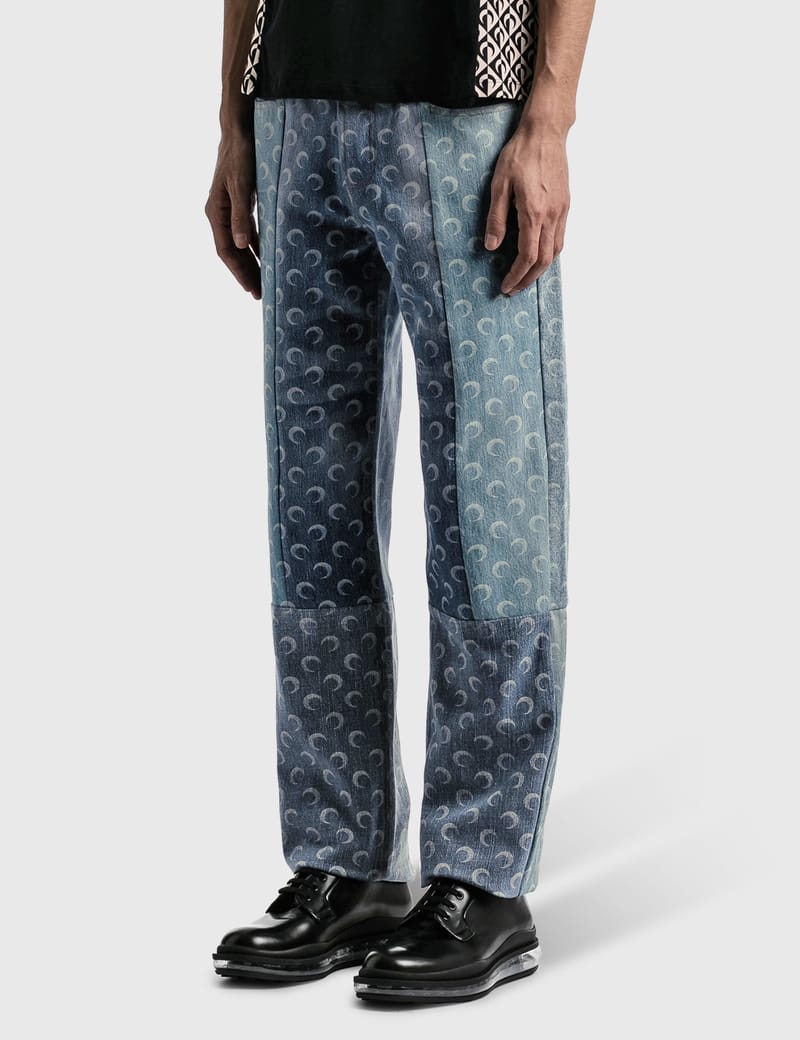 Marine Serre - Moon Denim Trousers | HBX - ハイプビースト ...