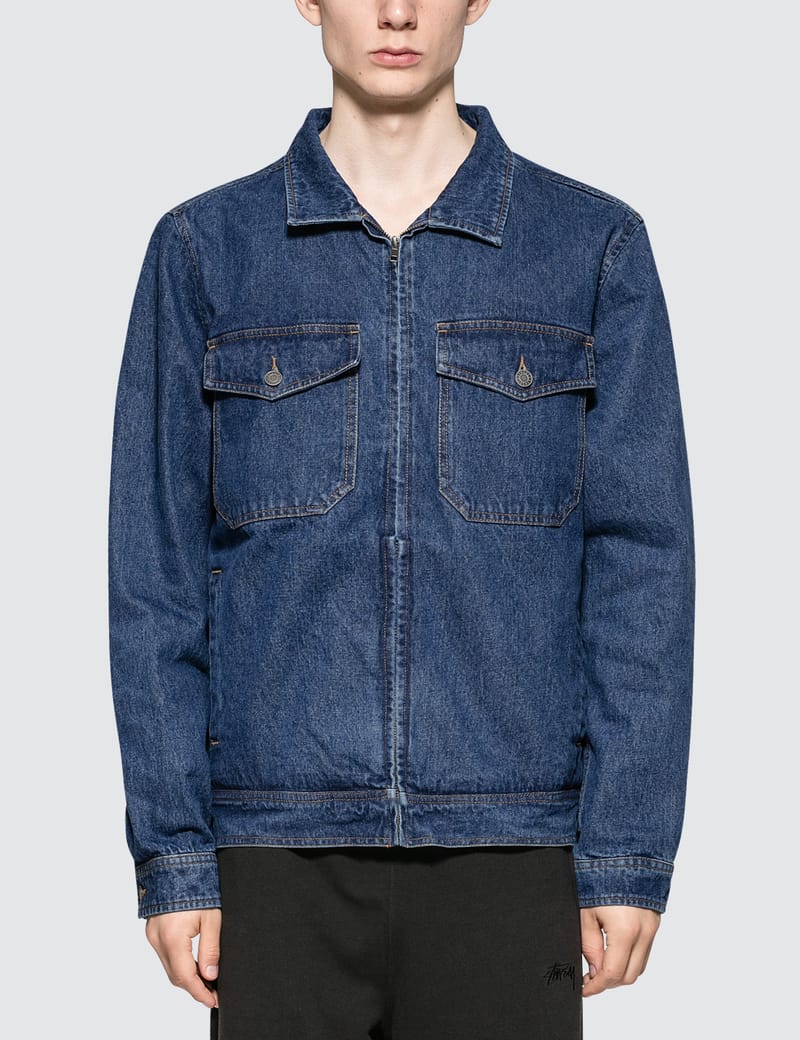 Stüssy - Denim Garage Jacket | HBX - Globally Curated Fashion and