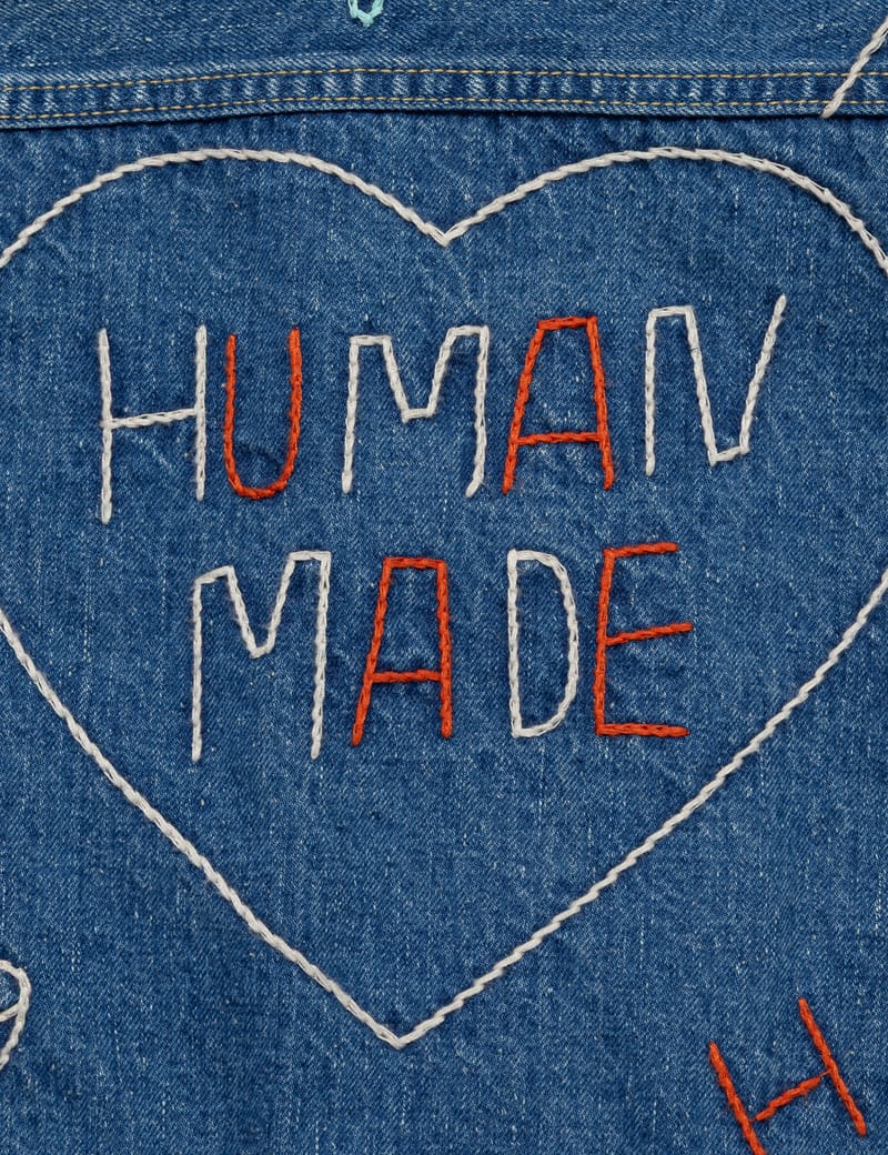 Human Made EMBROIDERED DENIM WORK JACKET - Vintage-inspired