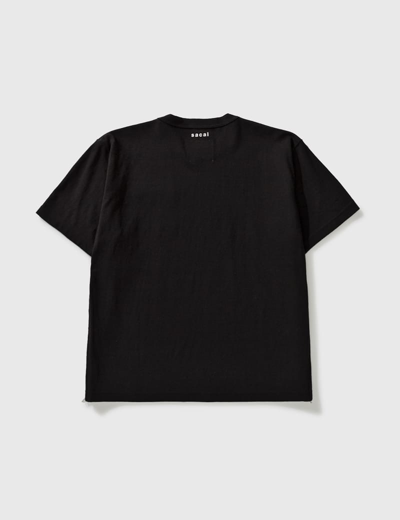 Sacai - Side Hem Zip T-Shirt | HBX - Globally Curated