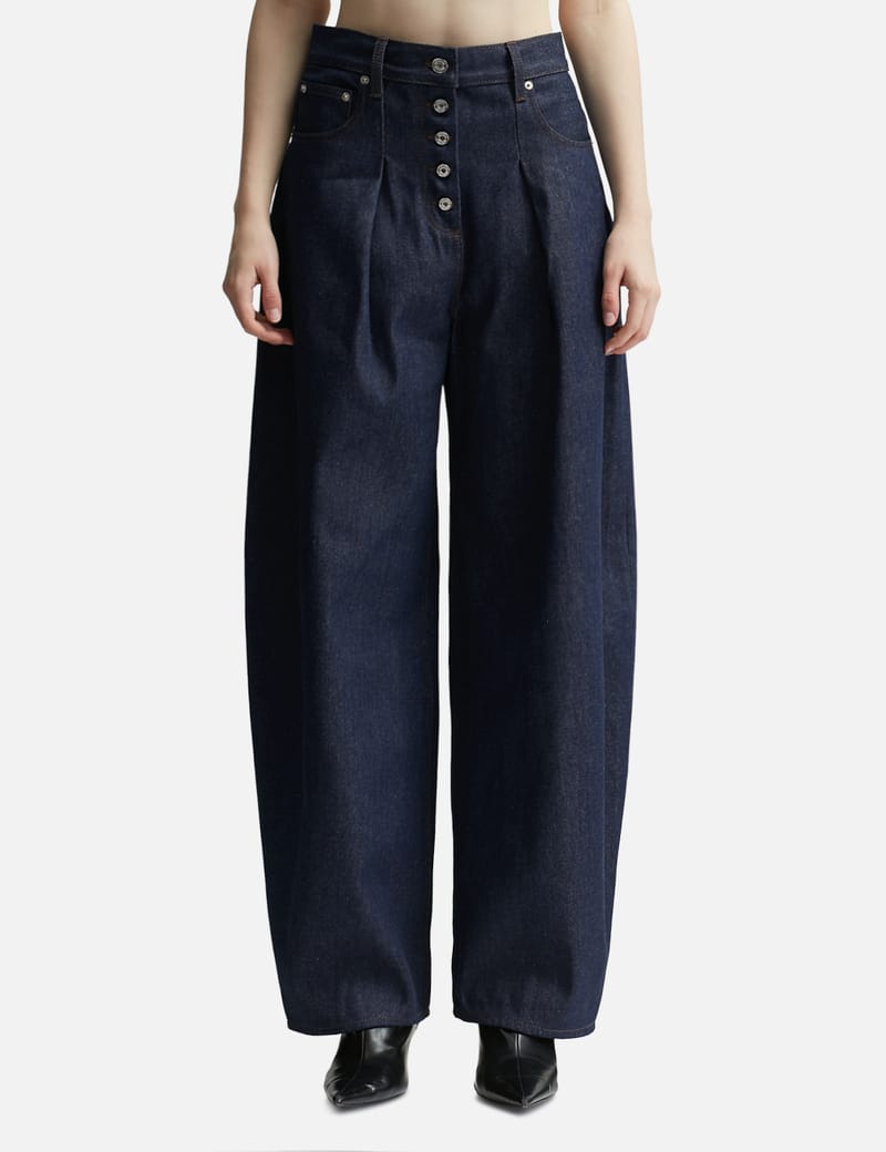 送料関税込★JACQUEMUS★De-Nimes Ovalo ハイライズジーンズ The Ovalo de-Nîmes denim pants by JACQUEMUS | Official website