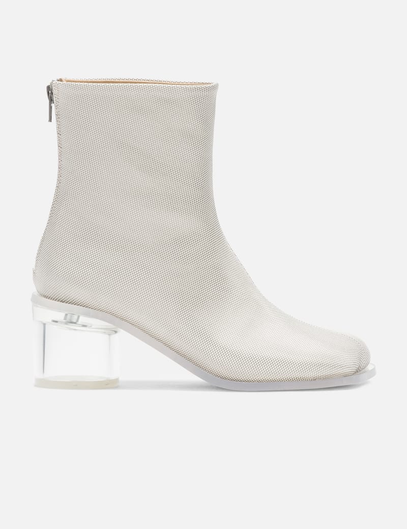 MM6 Maison Margiela - Anatomic Transparent Heeled Ankle Boots | HBX -  Globally Curated Fashion and Lifestyle by Hypebeast