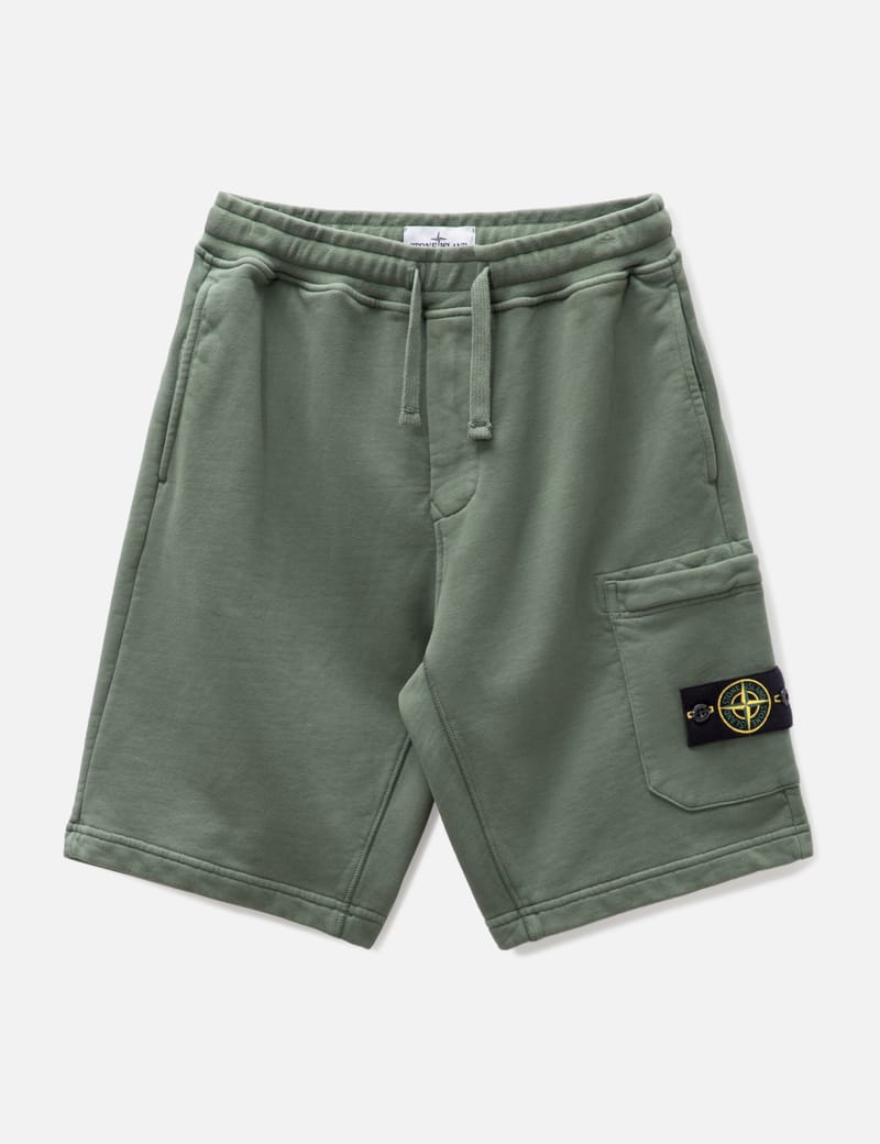 Stone Island - Cotton Sweat Shorts | HBX - Globally Curated