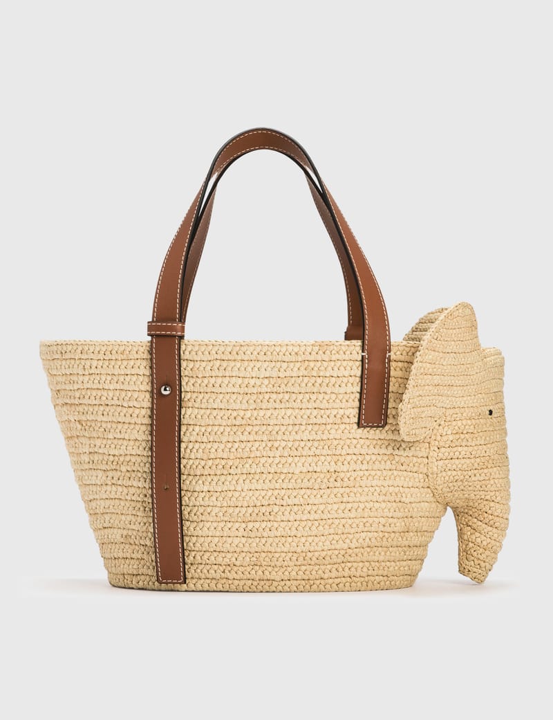 Loewe small straw on sale bag