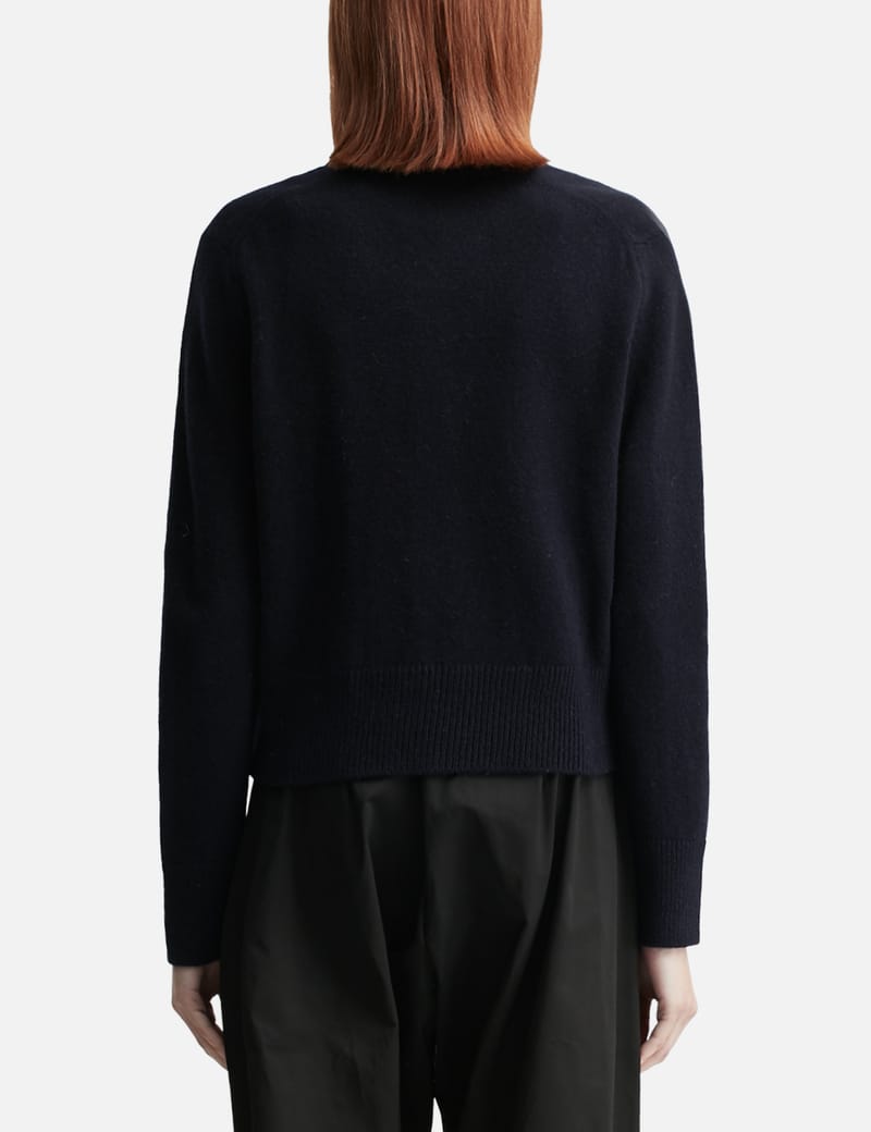 MAISON KITSUNE  カーディガン ダブルボールドフォックスヘッドパッチ レギュラー カーディガン