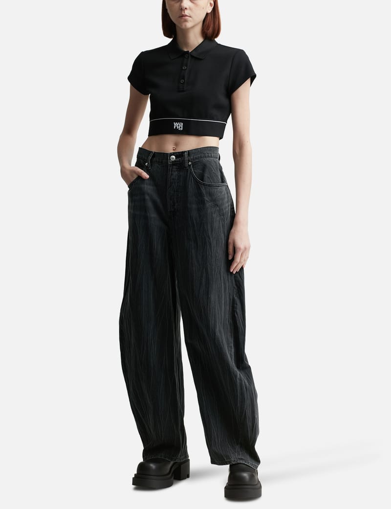 【T By Alexander Wang】Oversized Low Rise Jean In Denim T By Alexander Wang - Oversized Low Rise Jean In Recycled