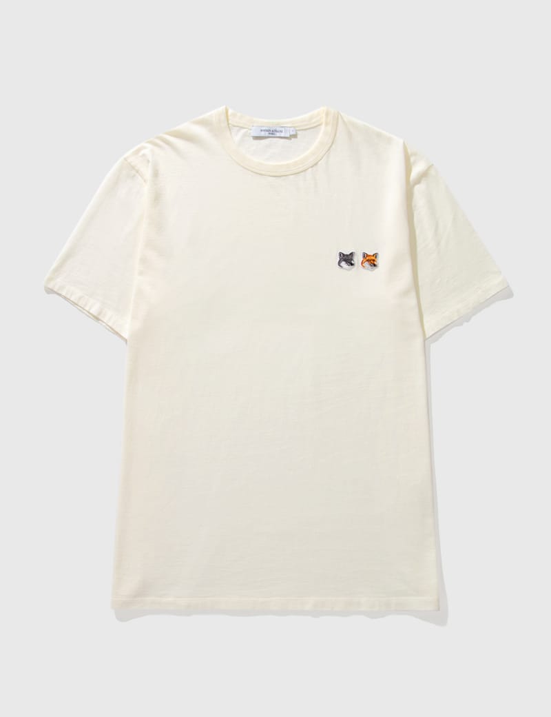Maison Kitsuné - ダブル フォックスヘッド パッチ クラシック Tシャツ
