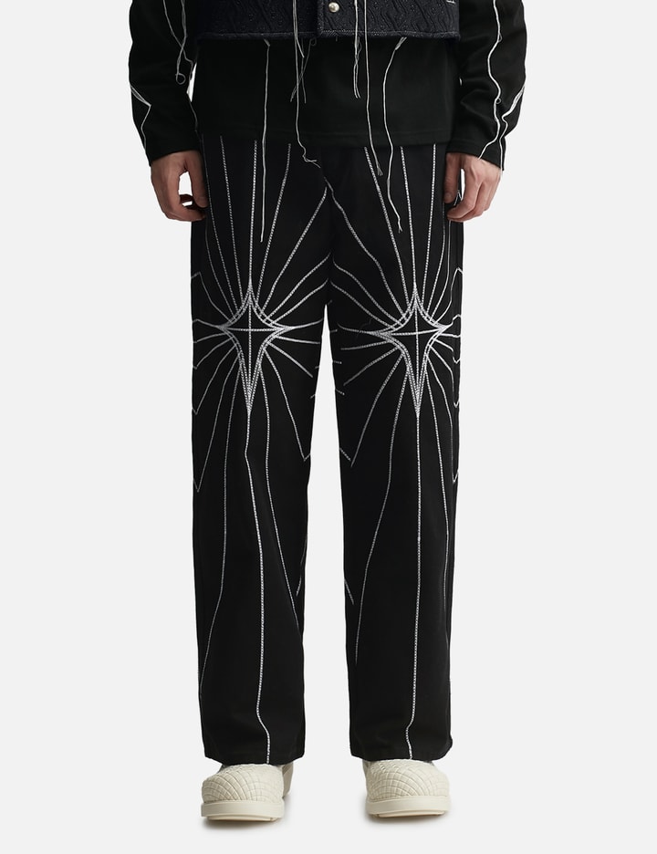 THUG CLUB Chain Stitch Denim Pants HBX Globally Curated Fashion