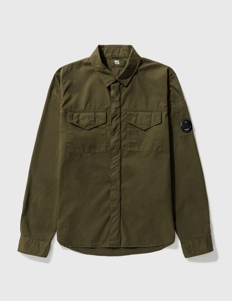 C.P. Company - Emerized Gabardine Utility Shirt | HBX - Globally