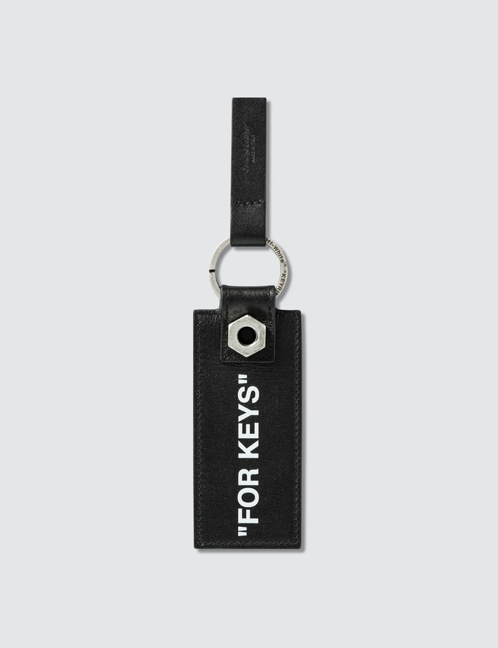 Off-White™ - Quote Keychain | HBX - Globally Curated Fashion and ...