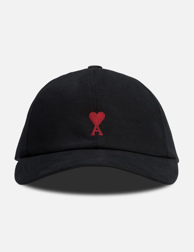 ami paris　AMI DE COEUR EMBROIDERY CAP アミ パリス - レッド Ami de Coeur エンブロイダリー キャップ | HBX