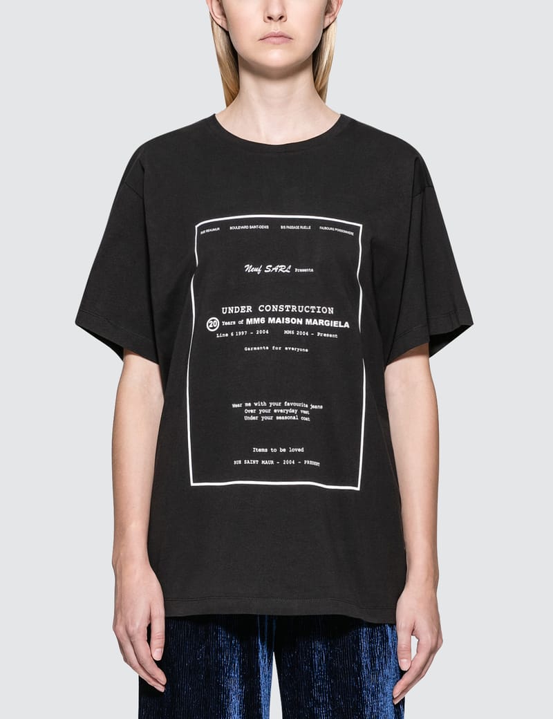 MM6 Maison Margiela - Under Construction Short Sleeve T-Shirt