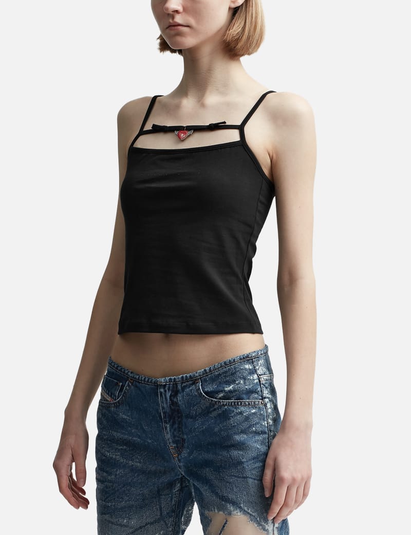 Tシャツ・カットソー [Ottolinger] Women Charmed Top Light Brown Ottolinger Brown Charm T-Shirt Ottolinger