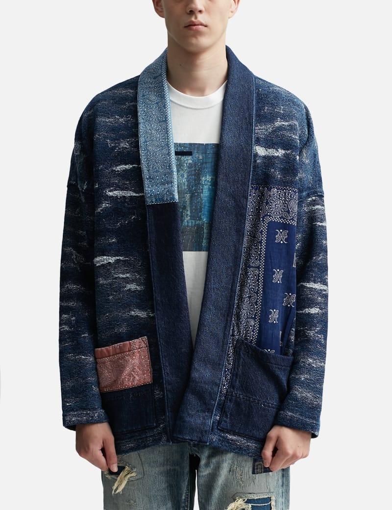 FDMTL - JACQUARD DENIM HAORI 2YR WASH (HBX EXCLUSIVE) | HBX