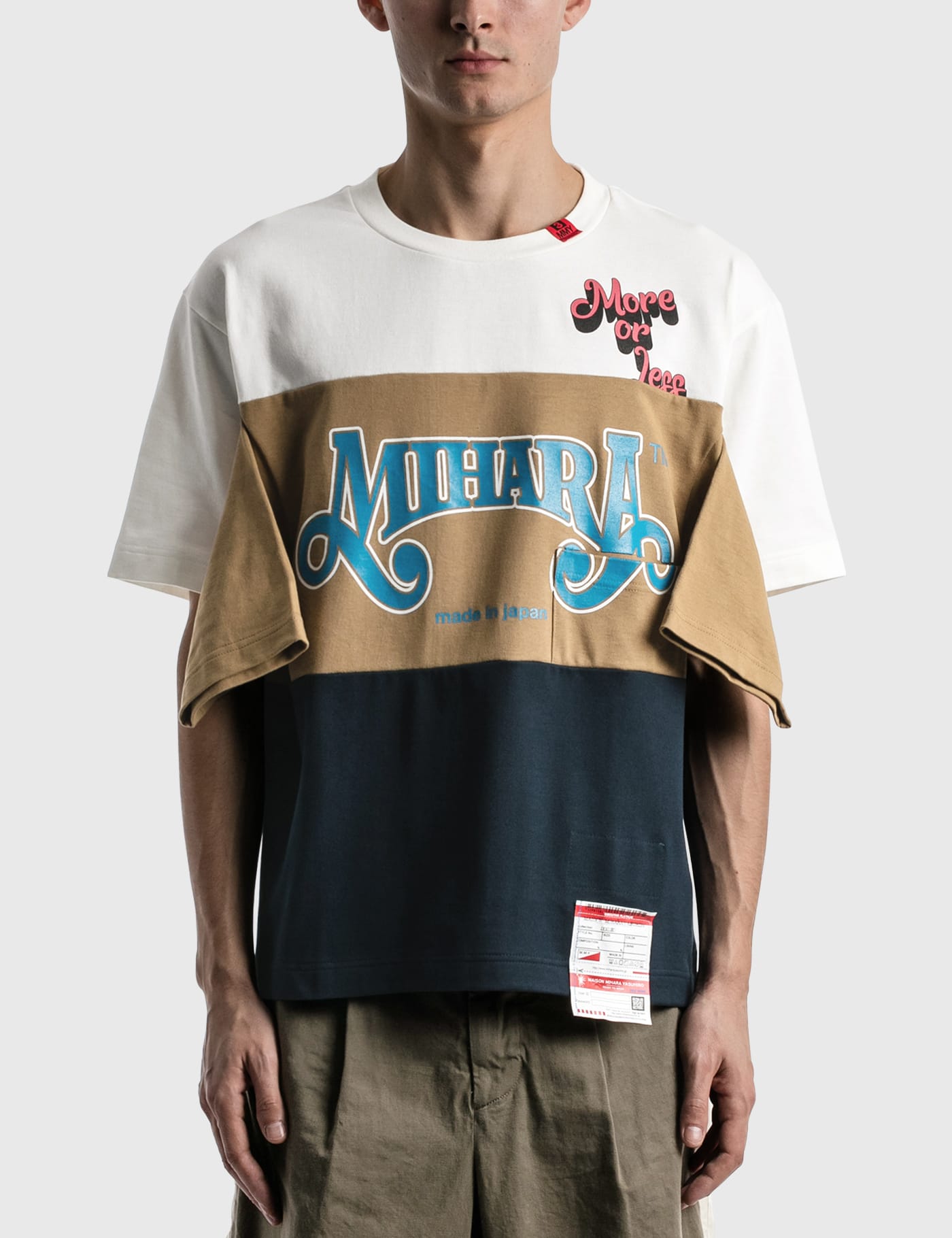 Maison Mihara Yasuhiro - Border Docking T-shirt | HBX - Globally 