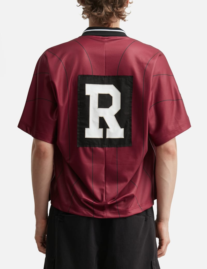 Protocol-Index Fake Shoulder Referee Football Jersey - Burgundy