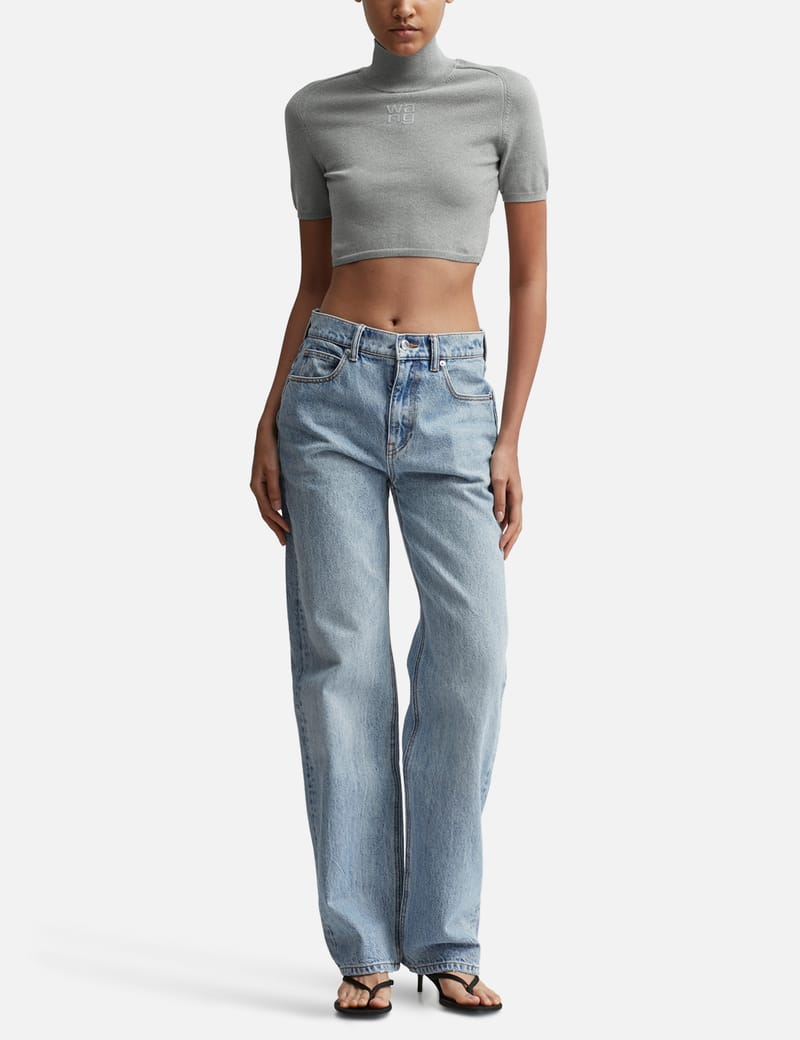 Alexander wang 2024 wide leg jeans