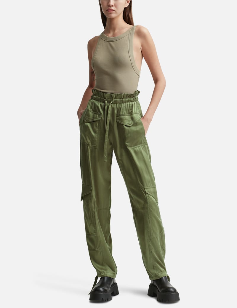 Ganni - Washed Satin Pants | HBX - Globally Curated Fashion and