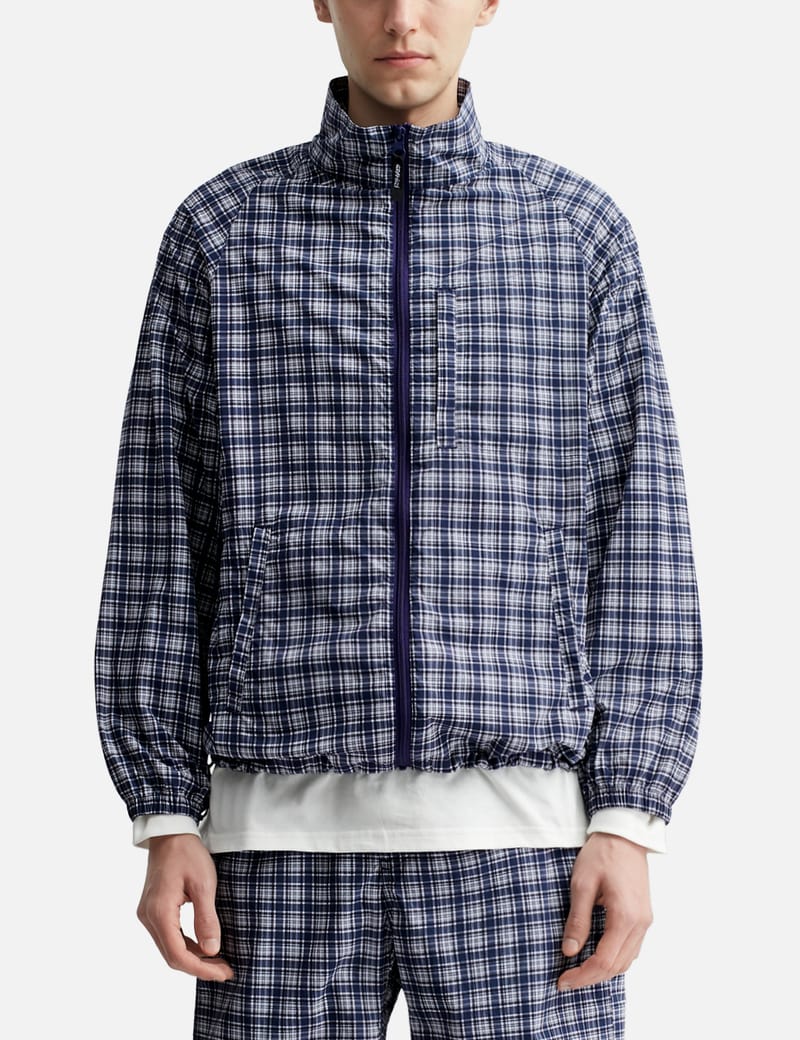 Gramicci Checkered Shell Jacket - Lightweight navy check shell