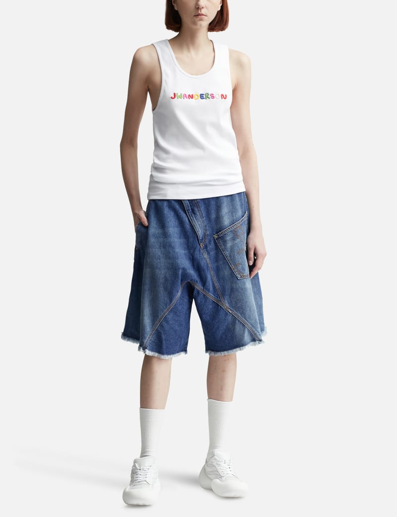 JW Anderson - Logo Embroidered Tank Top | HBX