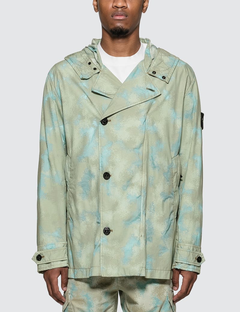 Stone island best sale camo devore jacket