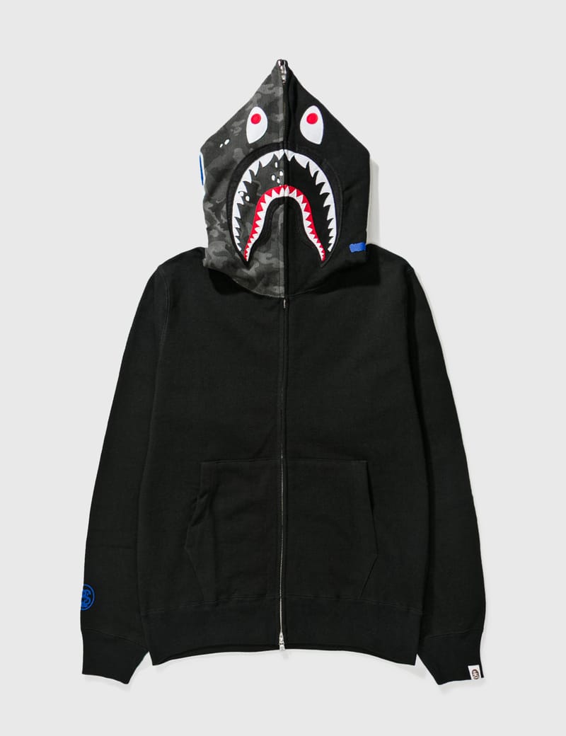 BAPE - BAPE X STUSSY SHARK HOODIE | HBX - Globally Curated Fashion