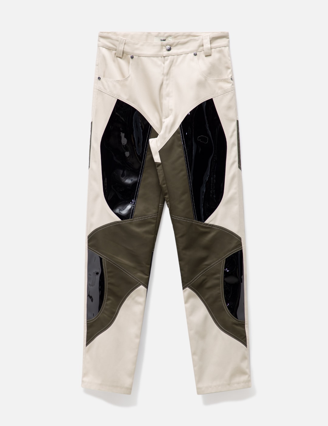 GmbH - PATCHWORK VINYL TROUSERS | HBX - Globally Curated Fashion and ...