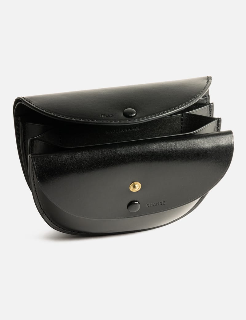 小物 KAPTAIN SUNSHINE Round Wallet Mid Lizard Kaptain Sunshine Round Wallet Mid Pouch - Compact Italian leather