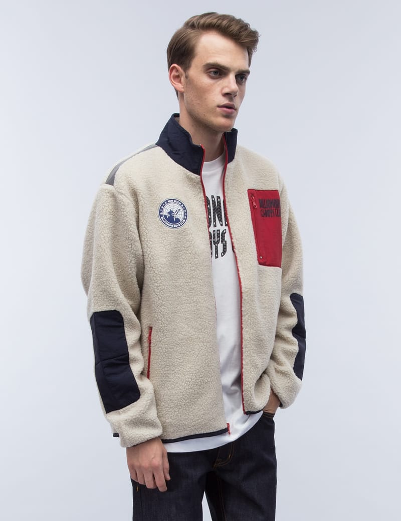 Billionaire Boys Club - Sherpa Fleece Zip Through Jacket | HBX