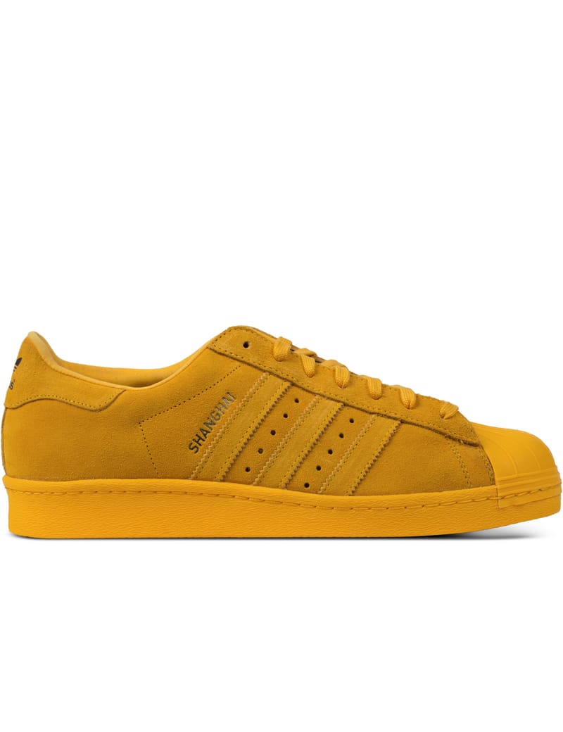 Adidas originals superstar 80s 2024 yellow