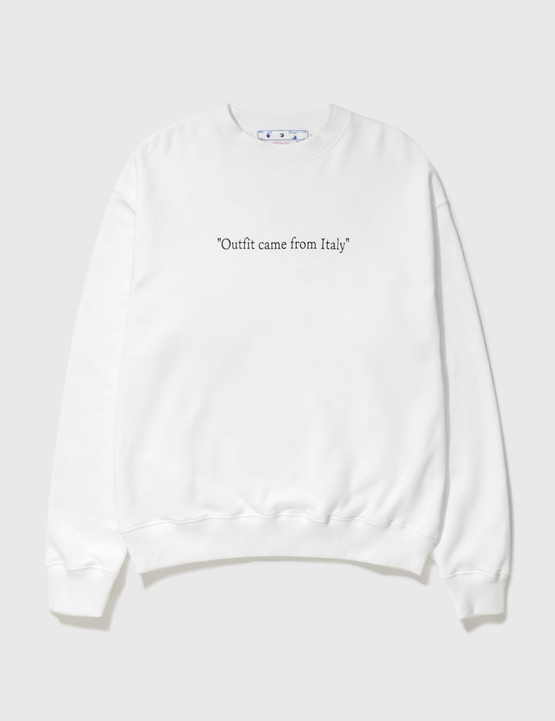 【関税無・国内発】Off-White / Laundry Script Skate Crewneck 関税無・国内発】Off-White / Laundry Script Skate Crewneck