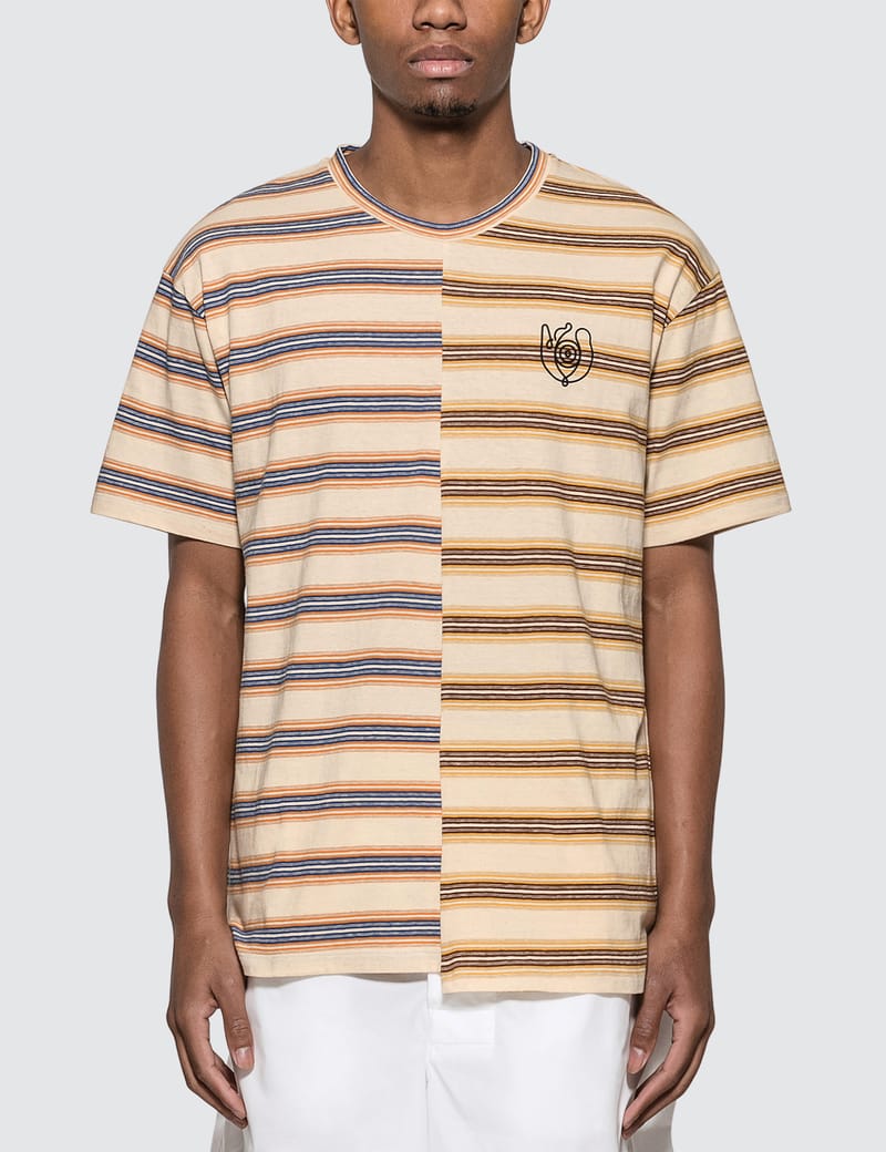 Loewe - ELN Stripe Asymmetric T-Shirt | HBX - Globally Curated