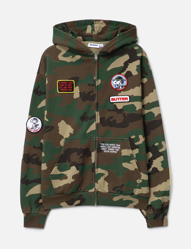 Butter Goods - Butter Goods x Peanuts Patches Zip-Thru Hood | HBX