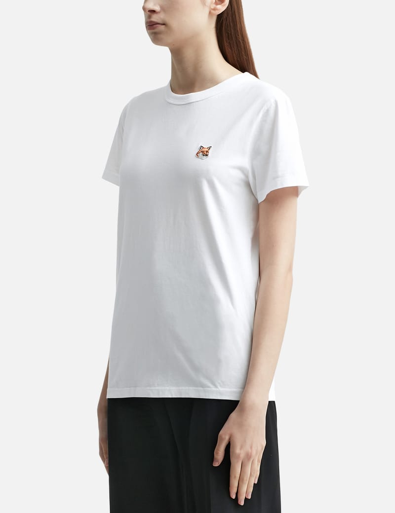 Maison Kitsuné - Fox Head Patch Classic T-shirt | HBX - Globally Curated  Fashion and Lifestyle by Hypebeast