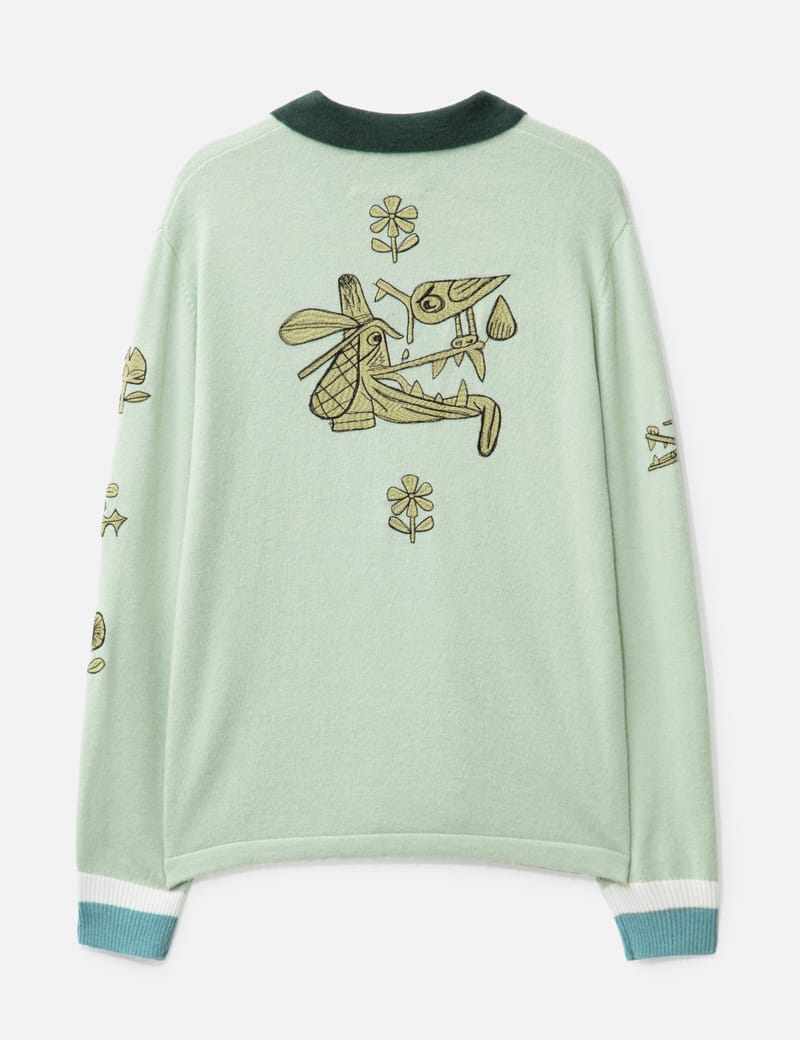 Brain Dead - LEX HALF ZIP SWEATER | HBX - Globally Curated