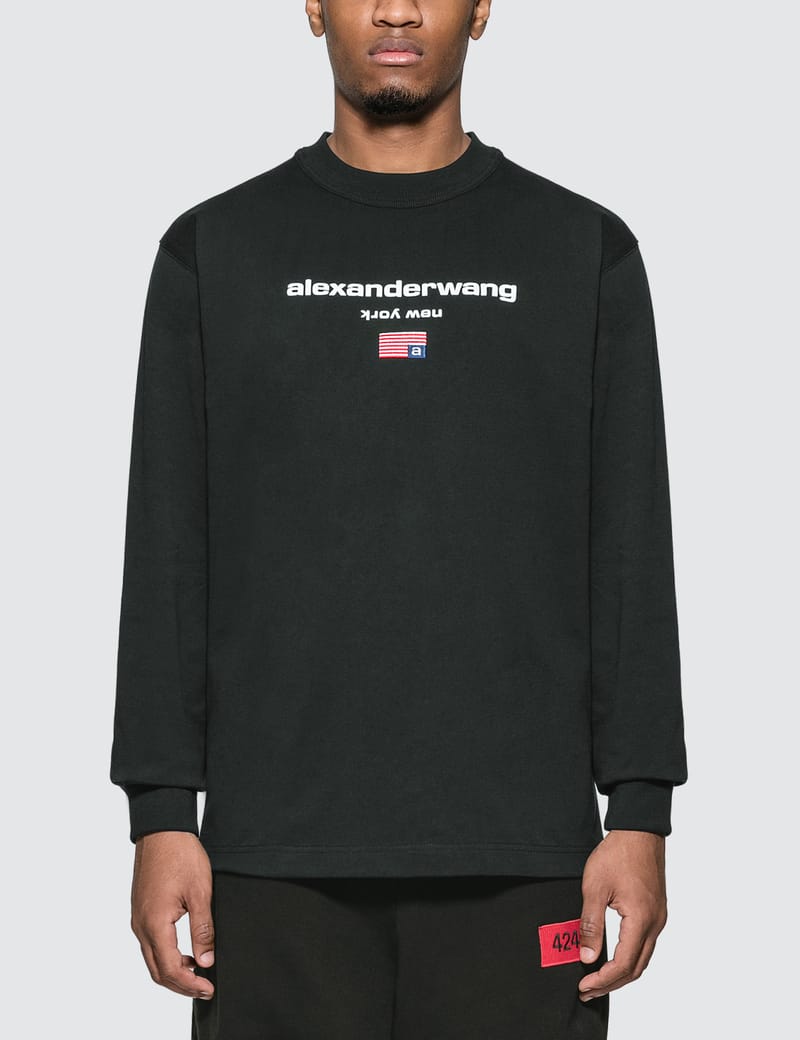 Alexander Wang - Logo Graphic Long Sleeve T-Shirt | HBX - Globally