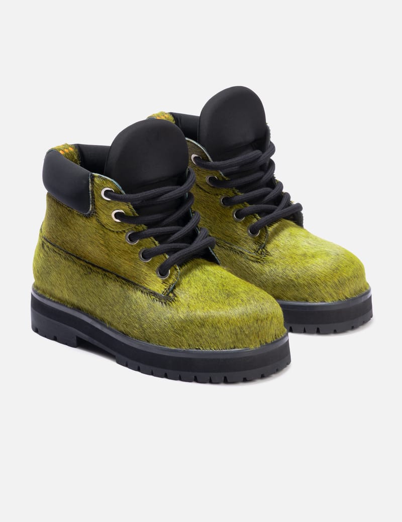 PDF Strada G Brushed Boots - 牛革ダメージ加工のパッド入りレース